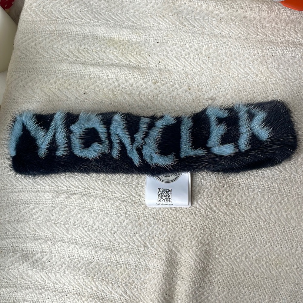 Moncler Mink real fur headband